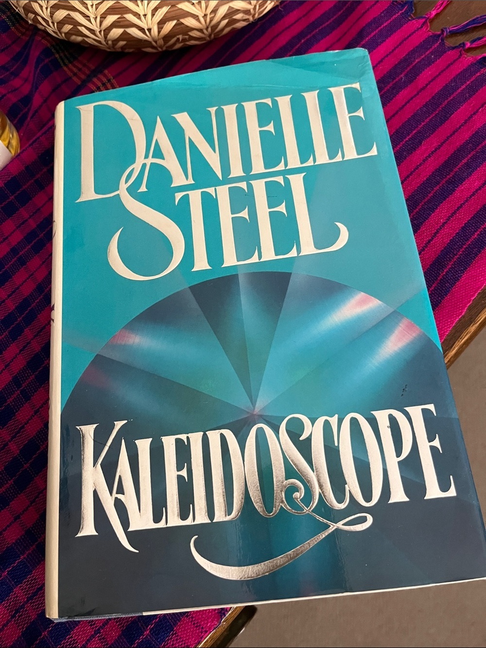 Danielle Steel "Kaleidoscope" Hardcover Book - Teal & Silver